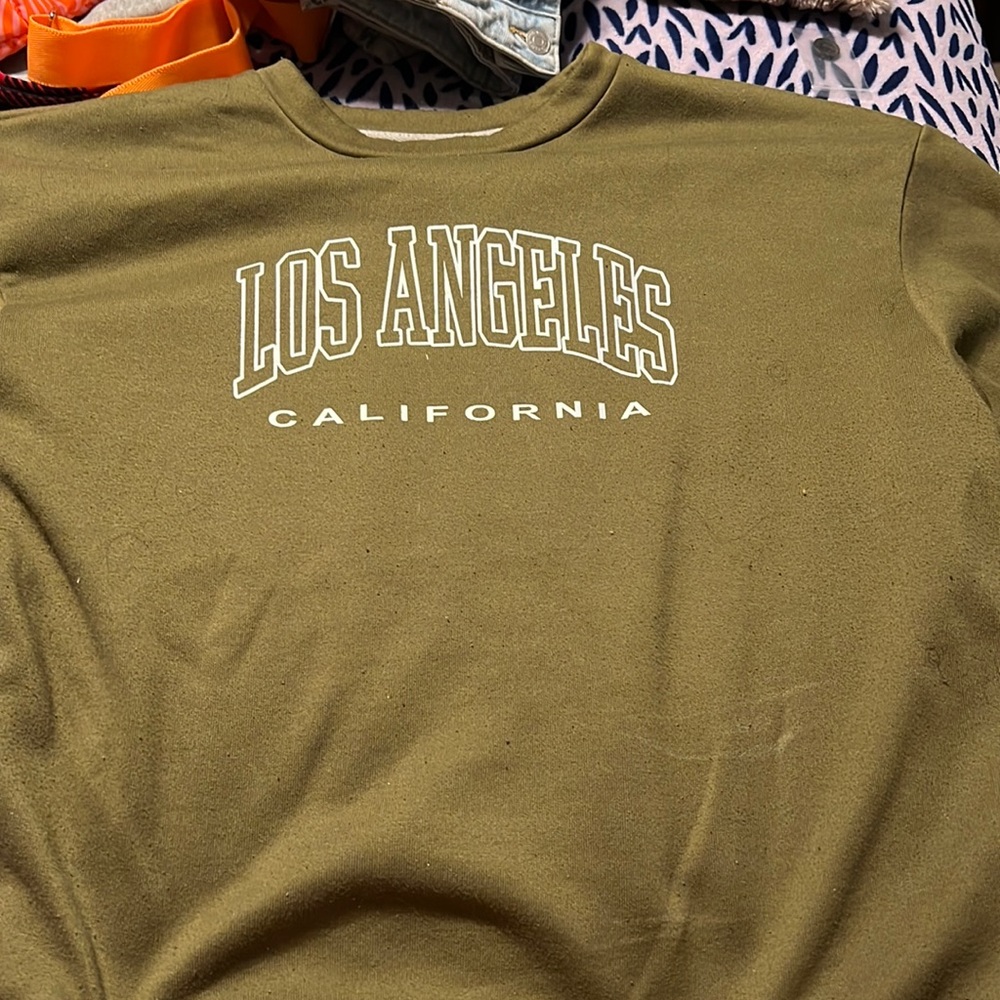 emerald green crewneck from SHEIN